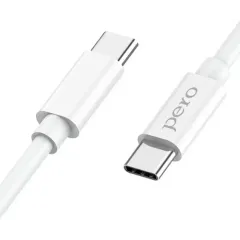Кабель USB 3.0 Type-C - Type-C 1 м Pero DC-08 белый (*2)