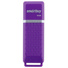 Карта USB2.0 16 GB Smartbuy Quartz SB16GBQZ-V фиолетовый