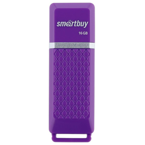 Карта USB2.0 16 GB Smartbuy Quartz SB16GBQZ-V фиолетовый