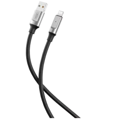 Кабель USB 3.0 A вилка - Lightning 1 м NB-251 поддержка QC, черный 
