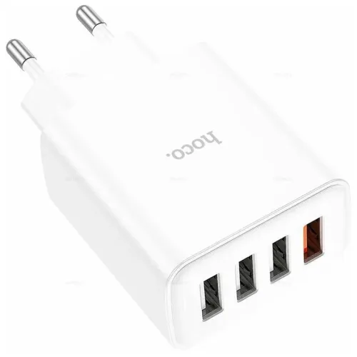 СЗУ HOCO 4USB 2.1A QC3.0 C102A белый