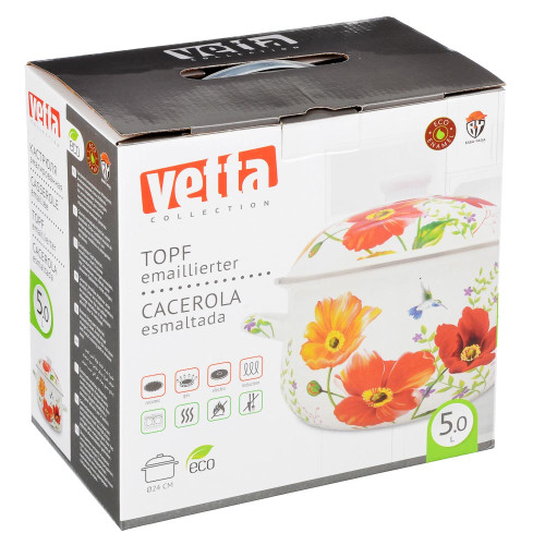 Кастрюля VETTA Букет 5,0л (894-326)
