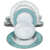 Набор столовый MONTSERRAT Porcelain, фарфор, белый/голубой, 24 пр.