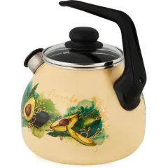 Чайник со свистком APPETITE Avocado, эмаль, индукция, 3 л. (С2717)(1432066)