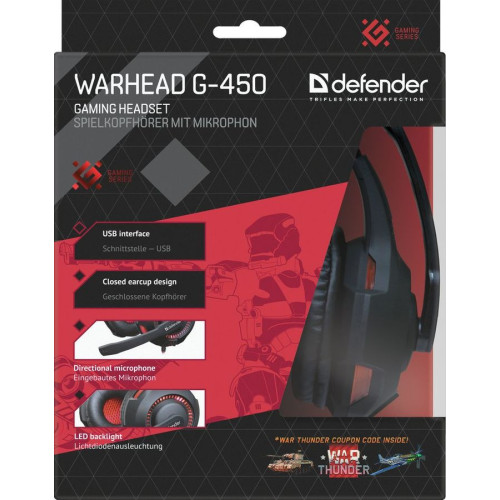 Гарнитура DEFENDER Warhead G-450