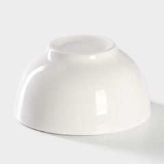 Салатник фарфор Доляна White Label, 400 мл, 12,5 см, белый (2784656)