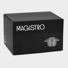 Кастрюля Magistro, нерж., индукция, слив, 2,0 л. (10092695)