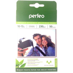 Бумага PERFEO 10х15 230 г/м2 глянцевая 50л (PF-GLR4-230/50)