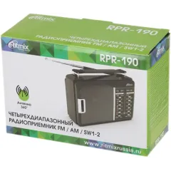 Радиоприемник RITMIX RPR-190 черный
