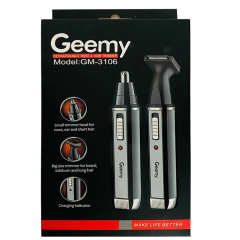 Машинка для стрижки (триммер) Geemy GM-3106, черный/металлик (1027202514)