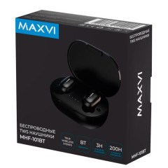 Гарнитура Bluetooth Maxvi TWS MHF-101BT черный