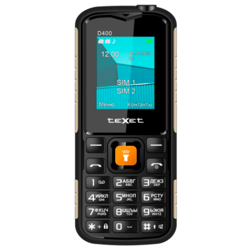 Сотовый телефон TEXET TM-D400 черный
