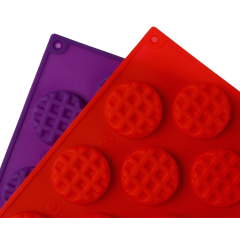 Форма для выпечки силикон Доляна «Вафельки», 29,5х17,3х1 см, 18 ячеек (7067969)