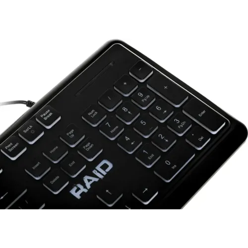 Клавиатура Defender RAID GK-778DL RU LED черный (45778) (*5)