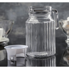 Кувшин стекло NN «Ребристые грани», с крышкой, 0.5 л.(3689214)