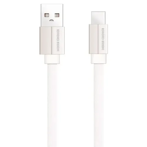 Кабель USB 2.0 A вилка - Type C 1 м More choice K20a нейлон 2.1A белый