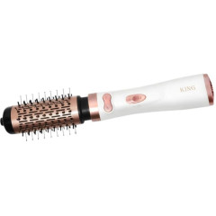 Фен-расческа King Professional KP-6005 золотистый/белый