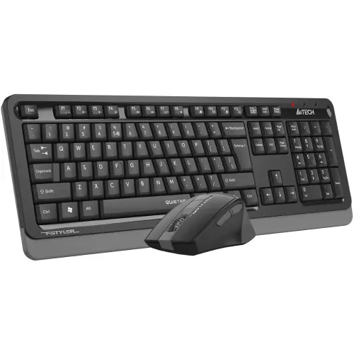 Клавиатура + Мышь A4Tech Fstyler FGS1035Q черный/серый  