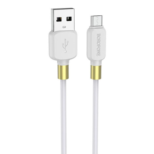 Кабель USB 2.0 A вилка - microUSB 1 м Borofone BX59 (White)