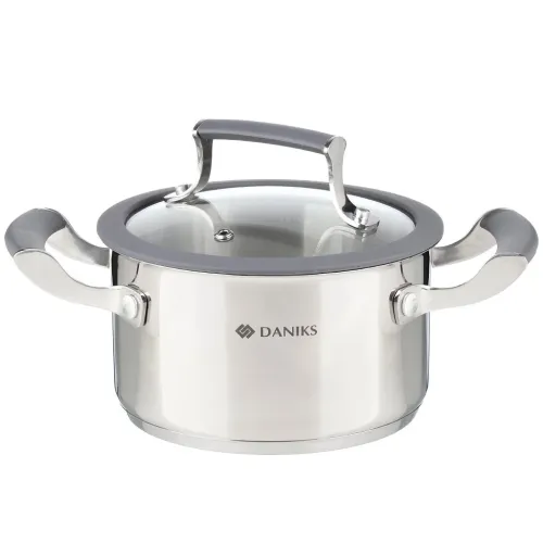 Кастрюля Daniks Верма, нерж., индукция, 1,7 л. (CW-S071-16)(460663)