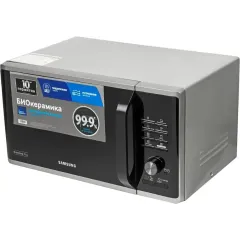 Микроволновая печь SAMSUNG MG-23K3515AS, гриль, 23 л., черная/серебро (Э/М)