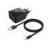 СЗУ Borasco 2.1A USBx2 + кабель Type C черный