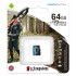 Карта micro-SD 64 GB Kingston SDCG3/64GbSP Canvas Go! Plus Class10 w/o a