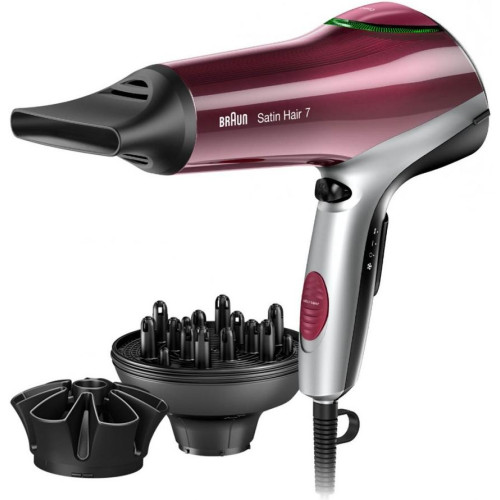 Фен BRAUN HD-770 красный/серый