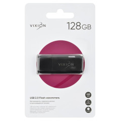 Карта USB2.0 128 GB VIXION Shark Eyes черный