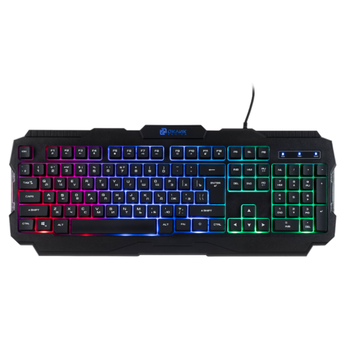 Клавиатура Oklick 757G HW2 LED черный