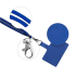 Шнурок для телефона Zibelino Square Badge синий