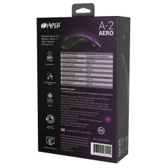 Мышь Hiper Aero A-2 черный игровая 