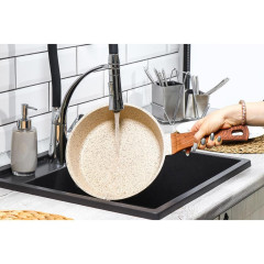 Сковорода ГУРМАН Estima бежевая ГМ2601 ЭБИ индукция 26см