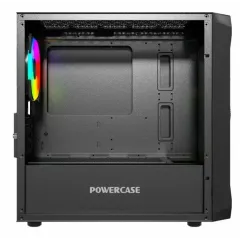 Корпус POWERCASE Mistral Micro A3B ARGB,Tempered Glass, 2x 140mm ARGB PWM+1x 120mm ARGB PWM, чёрный