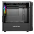 Корпус POWERCASE Mistral Micro A3B ARGB,Tempered Glass, 2x 140mm ARGB PWM+1x 120mm ARGB PWM, чёрный