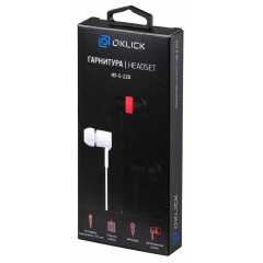 Гарнитура Oklick HS-S-220 красный/черный
