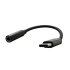 Кабель Type-C - AUX Jack 3.5mm Vixion VX-13c 0.1m PRO темно-серый