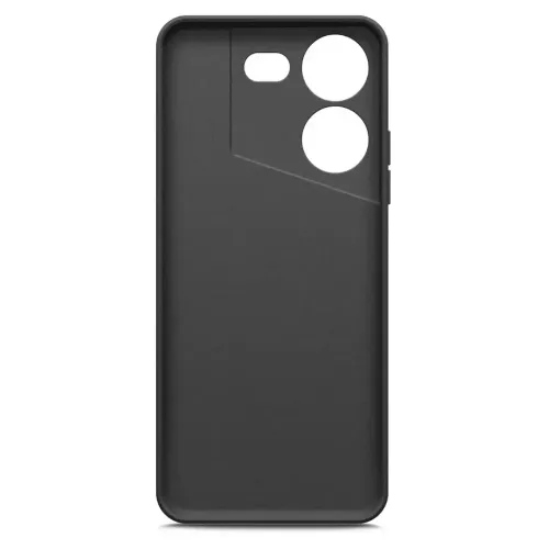 Бампер Tecno Pova 5 Borasco Microfiber Case черный
