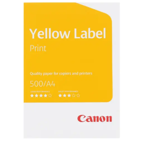 Бумага A4 Canon Yellow Label Print 100г/м2 белый