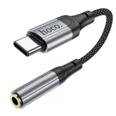 Кабель Type-C - AUX Jack 3.5mm HOCO LS36 черный