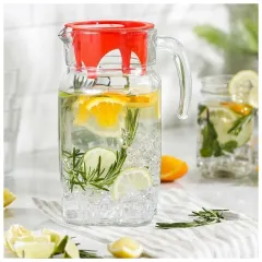 Кувшин стекло Pasabahce, Luna, с крышкой, 1,7л (43544B)(195376)