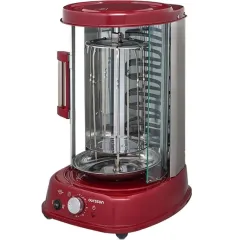 Электрошашлычница Oursson VR1522B/DC, 21 л, бордовая