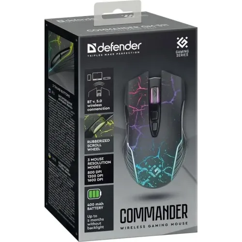 Мышь Defender Commander GM-511 черный (52557)
