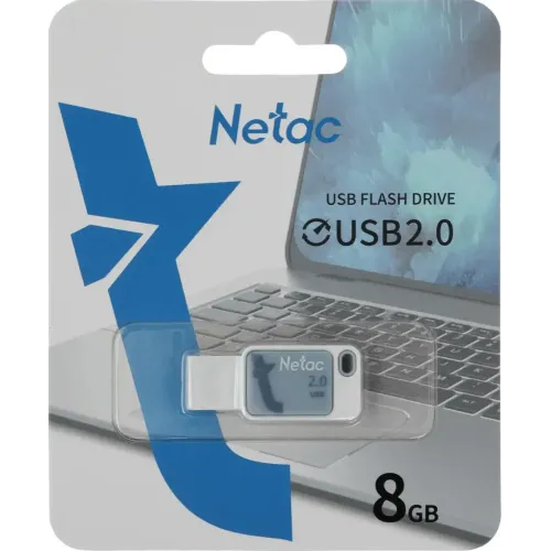 Карта USB2.0 8 GB NETAC UA31 NT03UA31N-008G-20BL синий