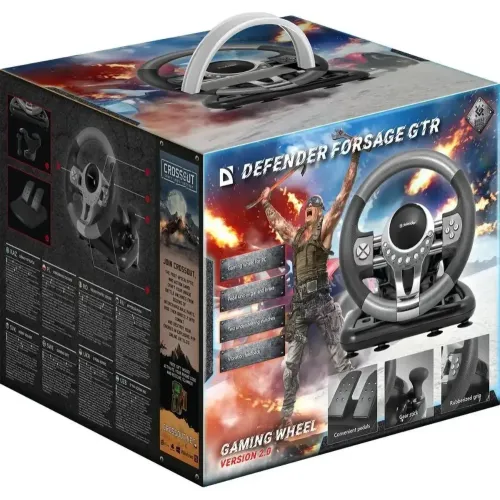 Руль Defender FORSAGE GTR USB (64367)