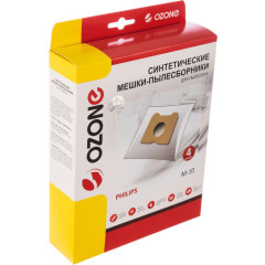 Пылесборник Ozone micron M-10 (синт.) 4 шт. (Philips Athena/ HR 6947)