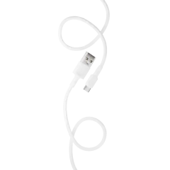 Кабель USB 2.0 A вилка - Type C 1 м More choice K24a (White)
