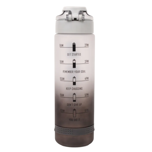 Бутылка для воды спортивная PH BOTTLE, серая, 1000 мл.