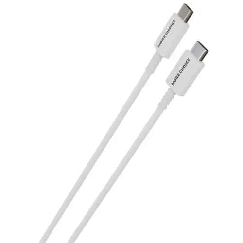 Кабель USB 3.0 Type C - Type C 1 м More choice K76Sa 5.0A PD 100W TPE White