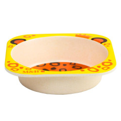 Тарелка детская из бамбука NN «Малышня», 14х14х4 см, микс (5083888)